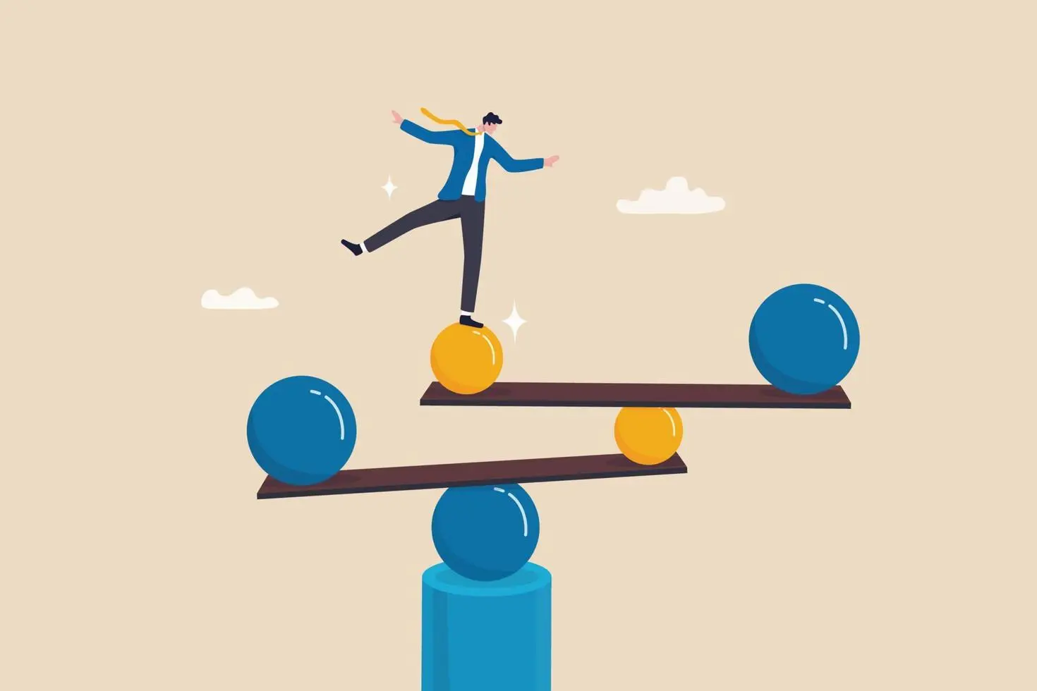 work-life-balance-equilibrium-or-equality-concentration-or-stability-challenge-or-risk-management-concept-confidence-businessman-balance-himself-on-stable-weigh-metaphor-of-life-balance-vector.webp